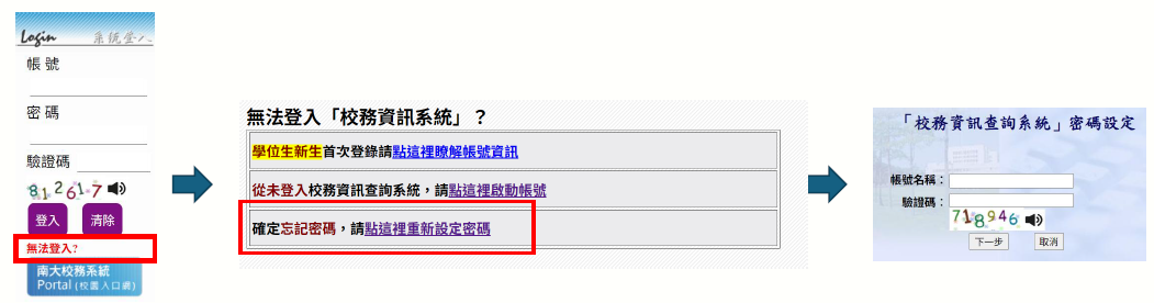 忘記密碼